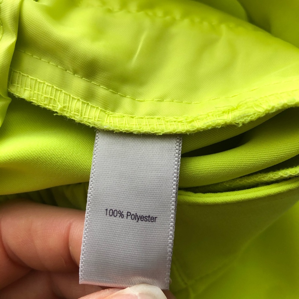 Jennifer Lopez Neon Yellow High-Waist Elastic Waist Shorts - Picture 6 of 6